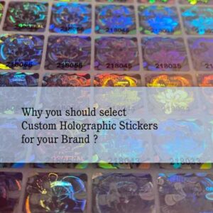 custom holographic sticker