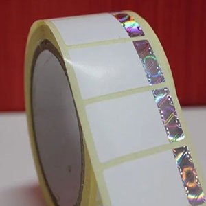 paper labels with hologram