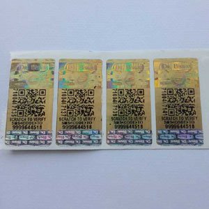 scratch hologram stickers