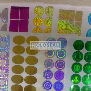 holographic circle stickers