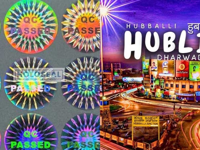 hologram stickers hubballi dharwad