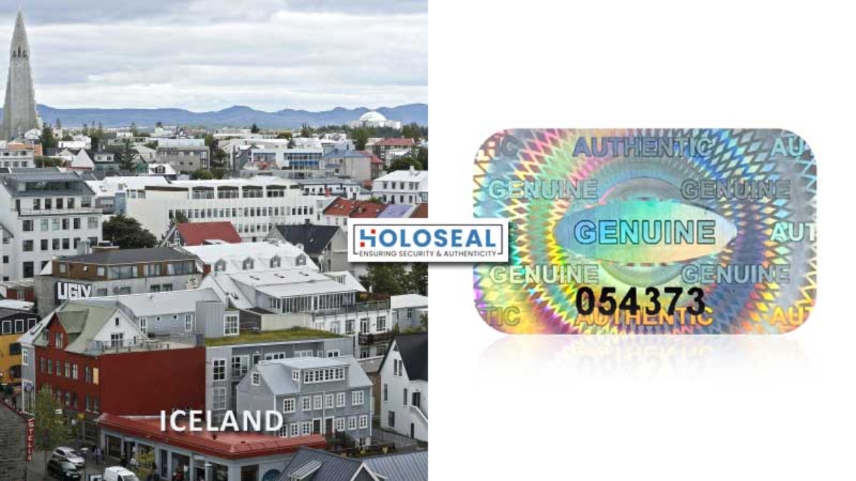 hologram labels iceland