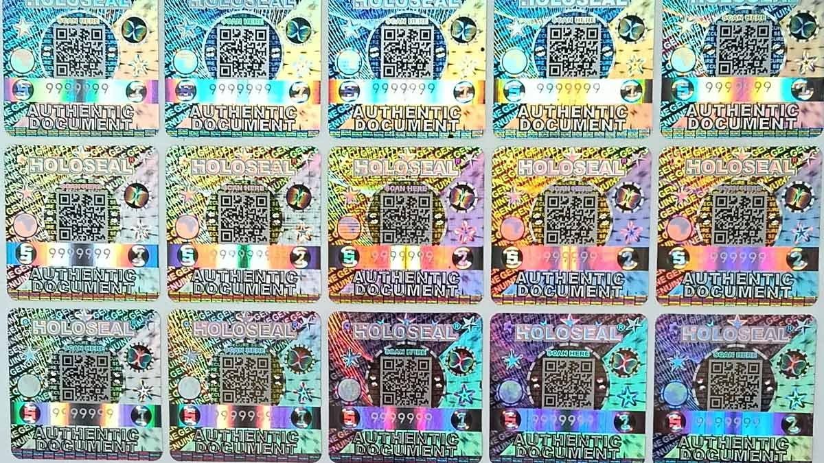 holoseal hologram stickers