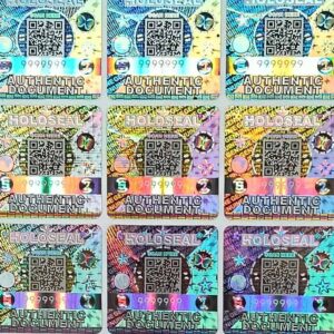 holoseal hologram stickers