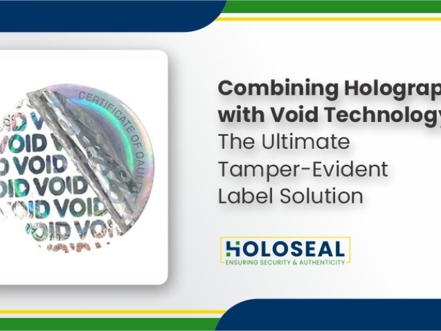 hologram labels with void technology