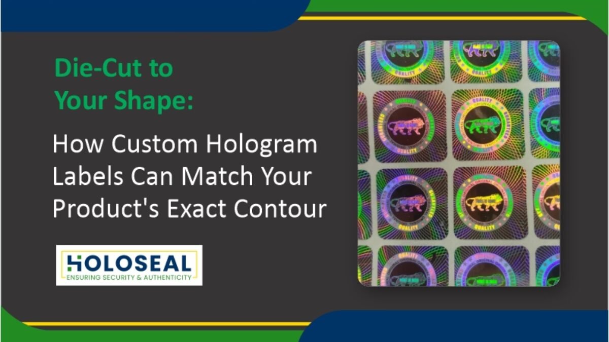 custom die cut hologram labels
