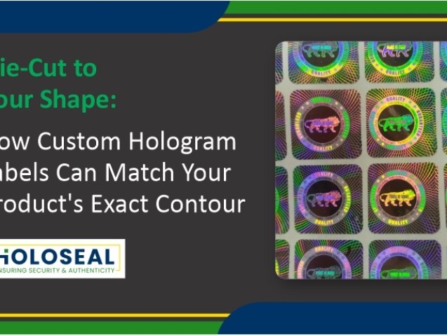 custom die cut hologram labels