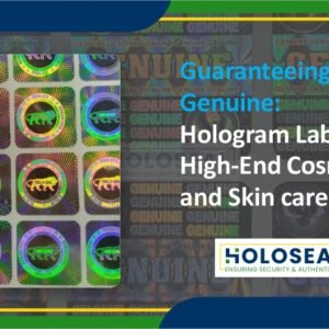 hologram labels for high end cosmetics