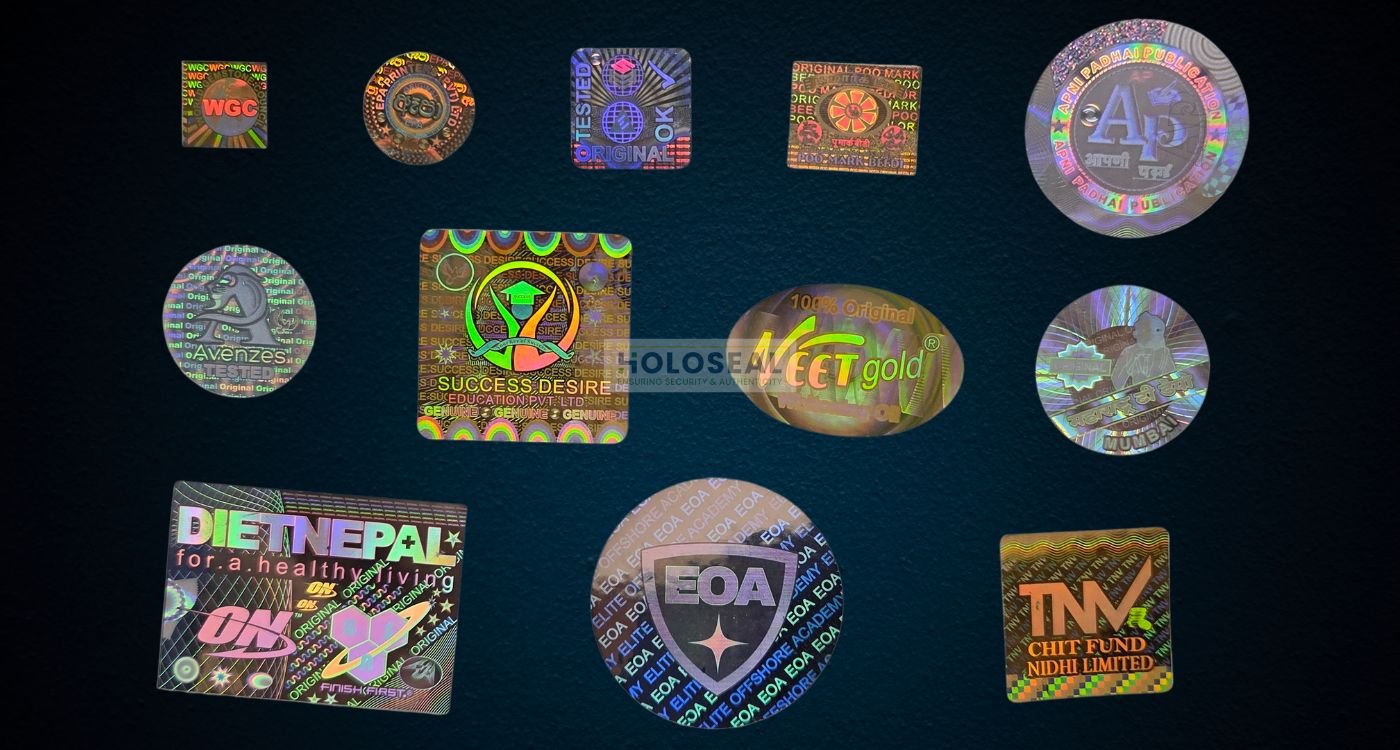 different size hologram labels